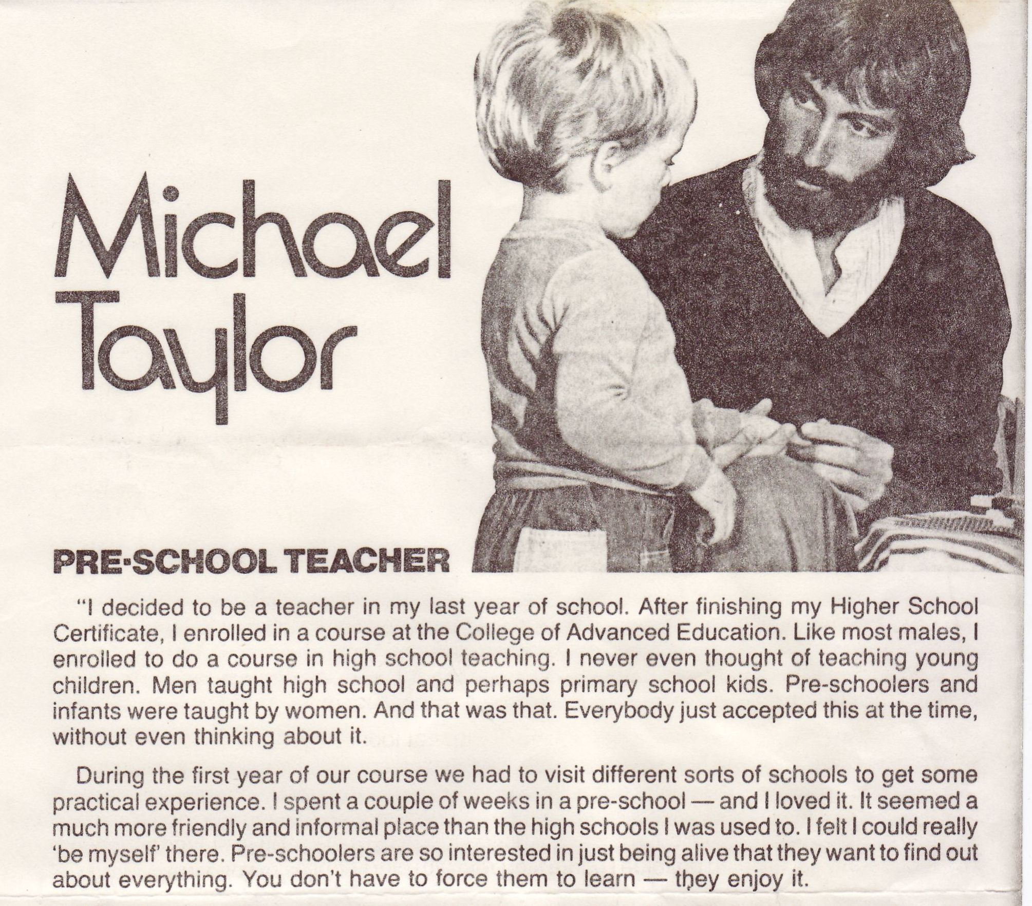preschool teacher bio